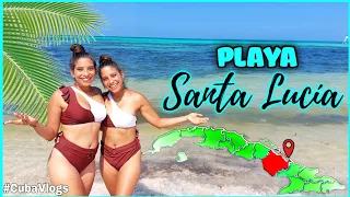 PLAYA🏖 Santa Lucía CAMAGUEY 2022. ❗️Opción económica❗️Cubanas🇨🇺 en vacaciones. #Cuba #travel #vlog