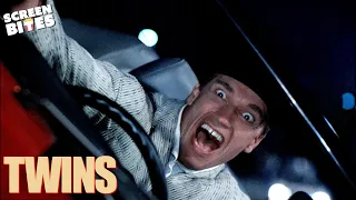 Driving Upside Down | Twins (1988) | Screen Bites