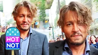 Johnny Depp Surprises Hundreds Of Fans With Hugs, Autographs And Selfies in Vancouver!