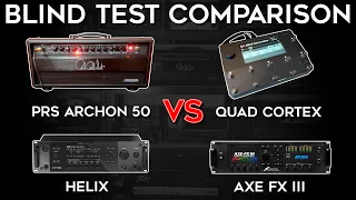 BLIND TEST! PRS Archon VS Quad Cortex VS Helix VS Axe FX!