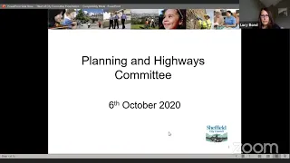 Sheffield Planning & Highways Committee 6 October 2020