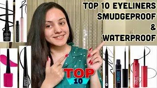 Top 10 best eyeliners | Smudgeproof & Waterproof | Starting 110₹ | kp styles