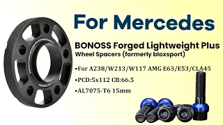 15mm Hub Centric Wheel Spacers | BONOSS Mercedes Benz A238/W213/W117 AMG E63/E53/CLA45