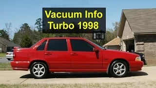 Vacuum lines and hoses on a 1998 Volvo s70, V70 GLT, 850 turbo, etc. - VOTD