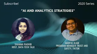 Data Tech Talk: Saqiful Alam, Program Manager Trust & Safety, TikTok