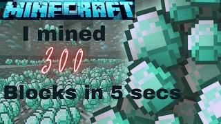 I Mined 300 blocks to find Diamonds 💎 in Minecraft.