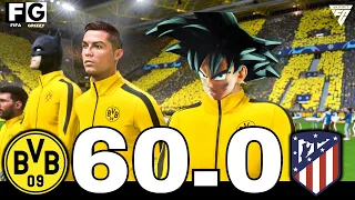 FIFA 24 | SON GOKU, RONALDO, MESSI, BATMAN AND ALLSTARS | BVB 60 - 0 ATLÉTICO MADRID | UCL