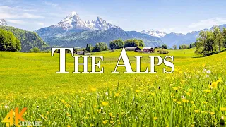 Spring The Alps 4K Ultra HD • Stunning Footage The Alps, Scenic Relaxation Film with Calming Music.