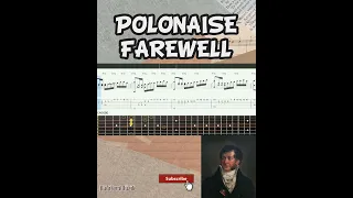 Best part of Polonaise Farewell by Michal Oginski Easy Fingerstyle Guitar Tutorial Tabs