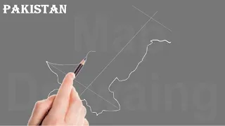 How to Draw Pakistan MAP / Easy way to Make Outline Map of Pakistan