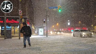 Toronto Winter Storm Walk | Heavy Snowfall in Midtown (Feb 2023)