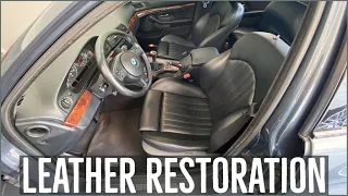 LEATHERIQUE: 23 Year Old Leather Restoration | BMW E39 M5