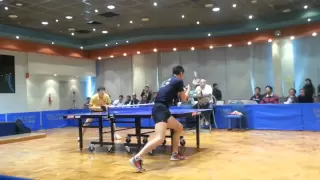 Korea's table tennis superstar Oh Sang Eun - amazing trick-shot at Mounties Invitational Open 2013