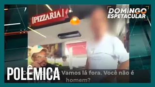 Suposto dono de padaria faz ameaças e persegue cliente