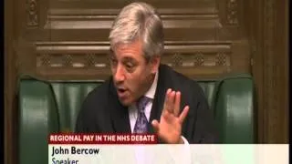 house of commons, john bercow unprofessionally rants at a minister