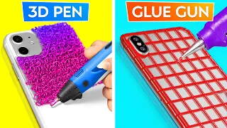 GLUE GUN VS 3D PEN! || Awesome Crafts And Hacks By 123 GO! GOLD