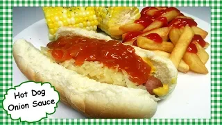 BEST Copycat Sabrett's Red Onion Hot Dog Sauce Recipe ~ NYC HotDog Cart Style