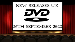 NEW DVD Releases [26TH SEPTEMBER 2022 | U.K | Links Included]