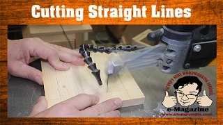 Scroll Saw Lesson #1- How to cut straight lines effectively (Mustache Mike)