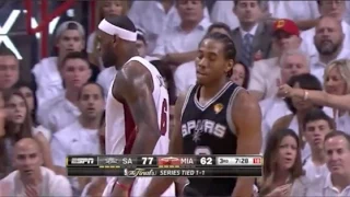 Kawhi Leonard locks down LeBron, 8 pts/7 TOs last 3 qtrs - 2014 Finals Game 3