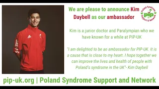 Meet Kim Daybell - PIP-UK Poland Syndrome Charity Ambassador, Paralympian & Jr Doctor