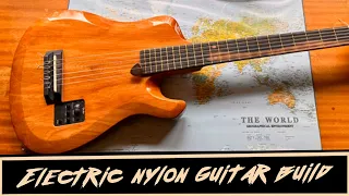 Electric nylon solid body guitar build