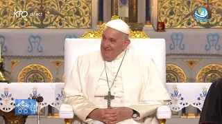 Prière mariale en présence du pape François à Notre-Dame-de-la-Garde