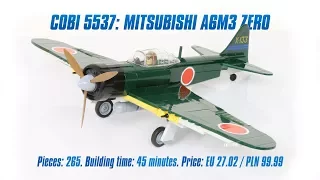 [COBI 5537] Mitsubishi A6M3 Zero review & speed build