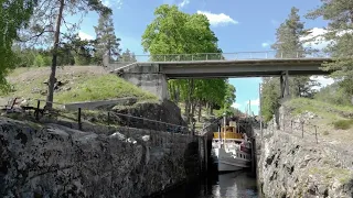 Vrangfoss sluser Telemarkskanalen Norway