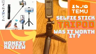 SELFIE STICK TRIPOD REVIEW | TEMU