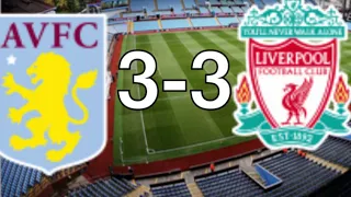 Aston Villa 3-3 Liverpool