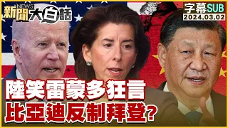 [SUB]陸笑雷蒙多狂言 比亞迪反制拜登？【金臨天下X 新聞大白話】@tvbsmoney