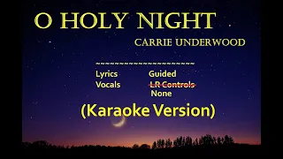 (Karaoke Version) O Holy Night | Carrie Underwood | Karaoke Lyrics by CS Ling Studio