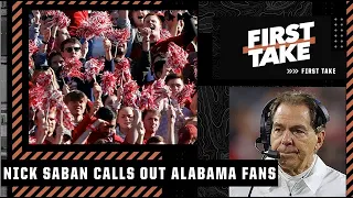 Stephen A. reacts to Nick Saban’s rant about ‘self-absorbed’ Alabama fans | First Take