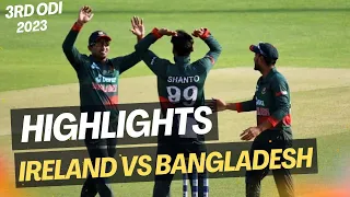 Ireland vs Bangladesh 3rd ODI 2023 Highlights