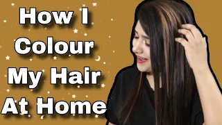 How I Colour My Hair At Home ₹160 | Rose Gold Hair Colour #shorts #ytshorts