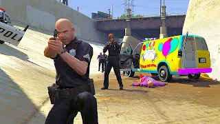 LSPD vs Clowns | GTA 5 NPC Wars 90