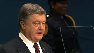 Ukraine heavily criticizes Russia in UN address