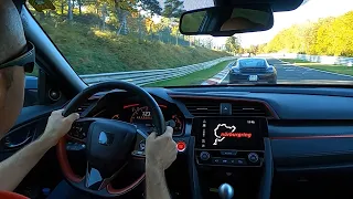 Honda Civic Type R vs. Porsche 718 Cayman GTS - Nürburgring Nordschleife 24.10.2021