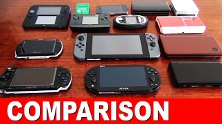 Nintendo Switch Size Comparison - 2DS 3DS GBA iPhone NGage PSP Vita VMU