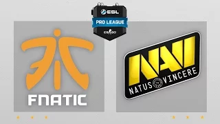 CS:GO - Fnatic vs. NaVi [Overpass] Map 1 - ESL Pro League Season 3 - EU Matchday 23