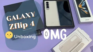 GALAXY Z FOLD 4 UNBOXING✨ aesthetic |SETUP |ACCESSORIES | aesthetic #galaxyzfold4#amidreamingchannel