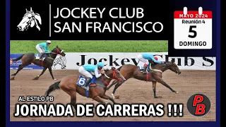 CARRERAS HIPODROMO SAN FRANCISCO, CORDOBA (05-05-24) - REUNIÓN N° 5