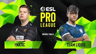 CS:GO - Fnatic vs. Team Liquid [Overpass] Map 1 - Quarterfinals - ESL Pro League Season 10 Finals