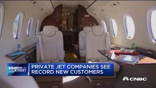 Private jet bookings soar on health fears