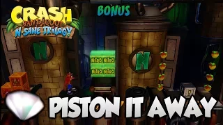 Crash Bandicoot 2 - "Piston It Away" 100% BOTH Clear Gems and All Boxes (PS4 N Sane Trilogy)