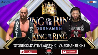 WHAT IF?!! | Stone Cold Steve Austin vs Roman Reigns | WWE 2k24 Gameplay