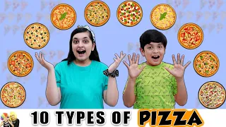 10 TYPES OF PIZZA | Eating Challenge | Aayu vs Pihu | Aayu and Pihu Show