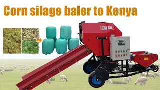 Good news! corn silage baler export to Kenya! silage maker machine for corn stalk, hay, straw, grass