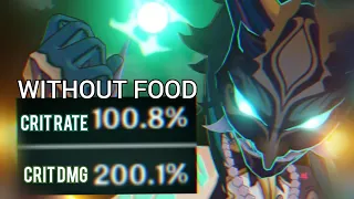 100 Pulls for Xiao | 100% crit rate 200% crit dmg (without food showcase)